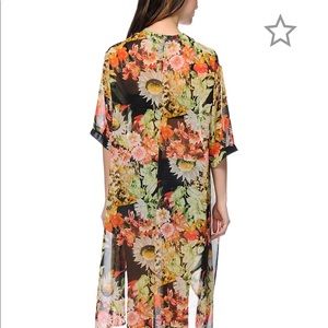 See You Monday Floral Kimono Coverup